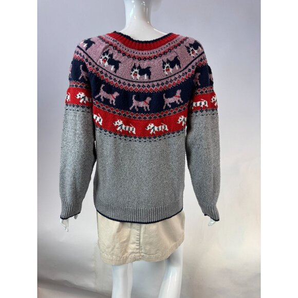 Vintage Holiday Time Dog Pattern Sweater M (8-10) - Picture 15 of 16